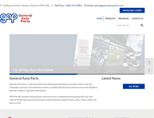 Tablet Screenshot of generalautoparts.com